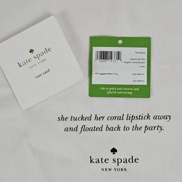 Kate Spade Kingston Drive Blossom Vivian Leather Tote - Picture 10 of 10